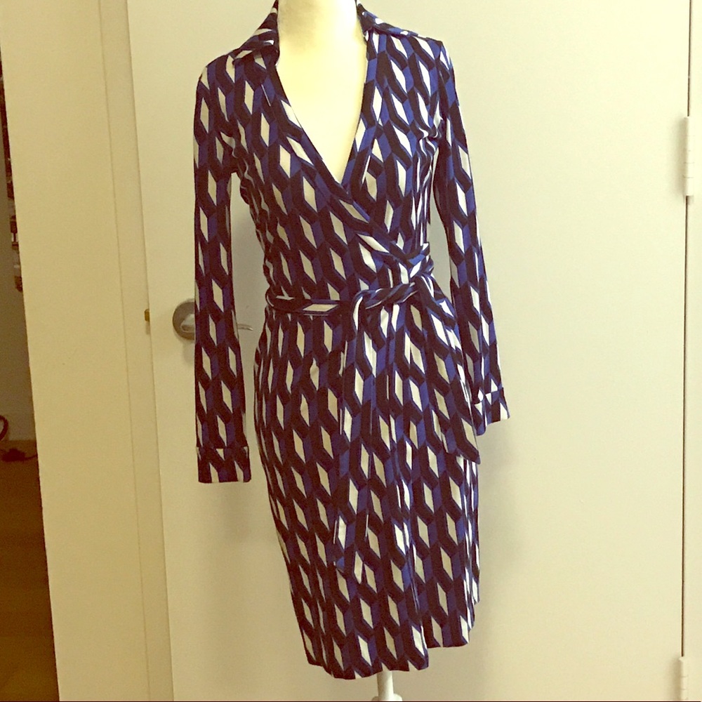 DVF wrap dress size 0